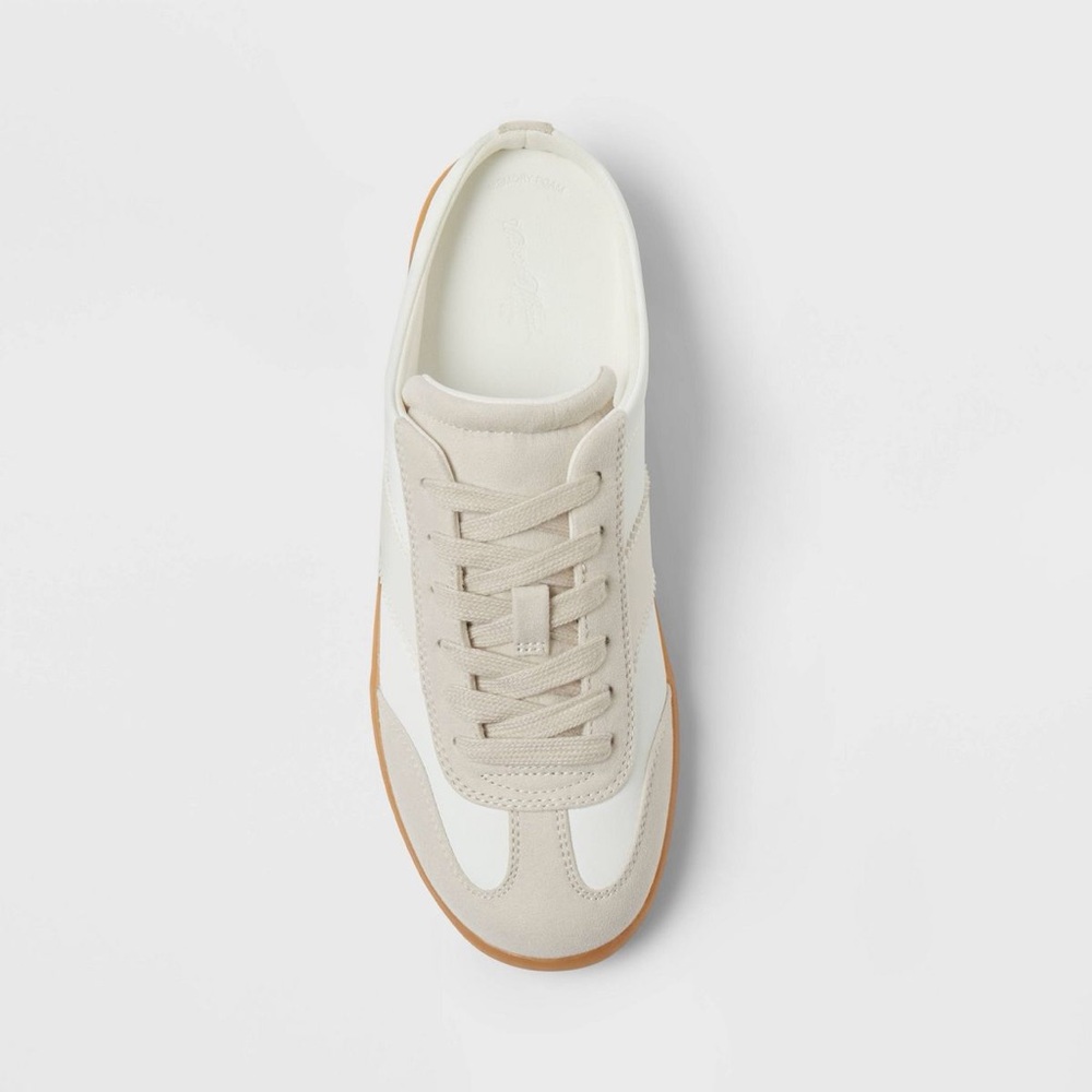 Women’s Sneakers with Memory Foam Insole - Universal Thread White Tan 10 - Picture 3 of 6